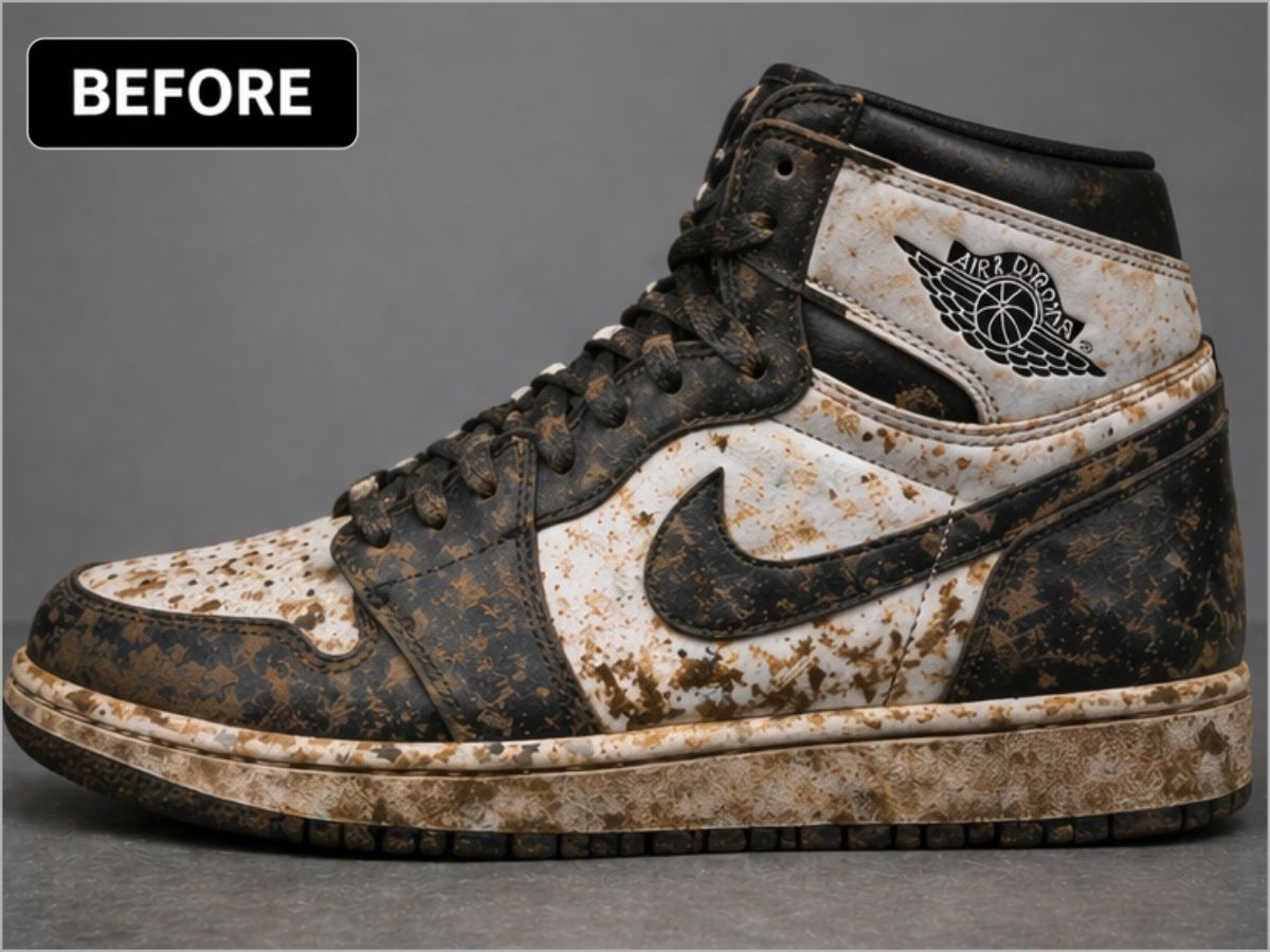 Before sneaker cleaning result 6