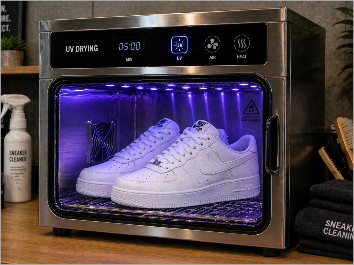 Sneaker sole cleaning and brightening