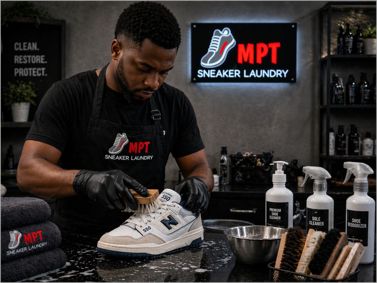 Sneaker cleaning professional